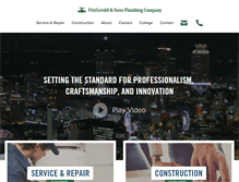 Tablet Screenshot of fitzgeraldplumbing.com